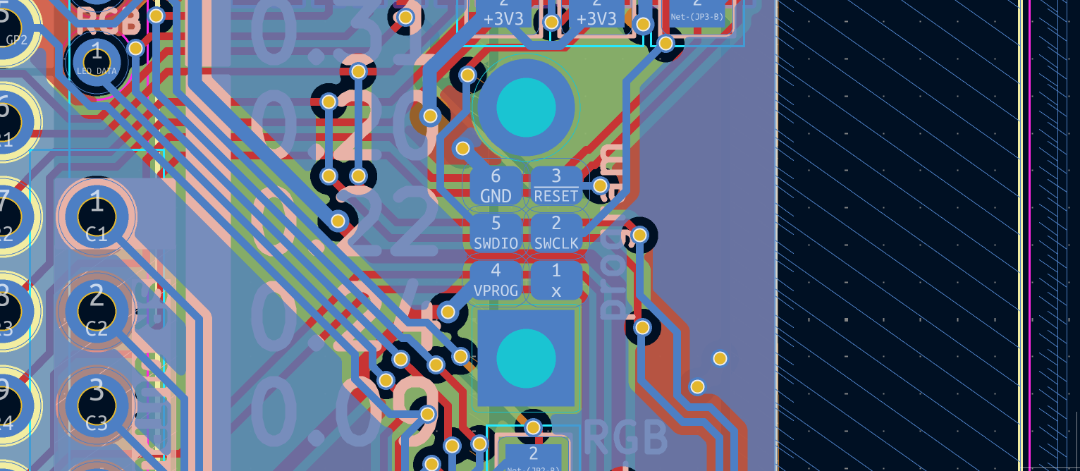 Programming Pins on the rear of the Lemon Wireless. They are between the circle and the square pads