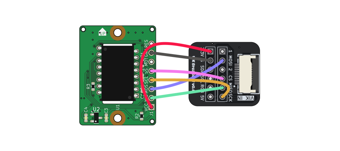 Wiring Diagram of VIK and PMW3360