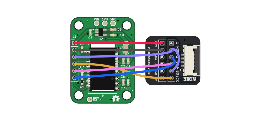 Wiring Diagram of VIK Breakout and PMW3610